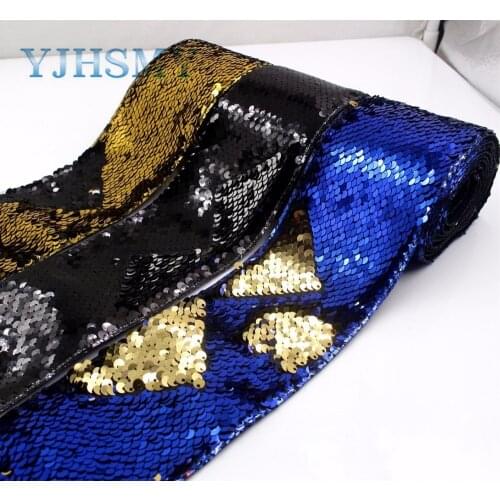 YJHSMY G-18930-1282,75mm,2yards Colorful squama Ribbons,Wedding decoration,Garment accessories, DIY handmade materials