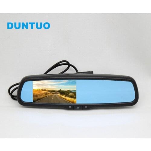 Blue Mirror Anti-glare 4.3" Interior Rear View Backup Mirror Monitor For