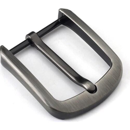 1x Metal 40mm Brushed Belt Buckle Middle Center Half Bar Buckle Leather Belt Bridle Halter Harness Fit for 37mm-39mm Belt