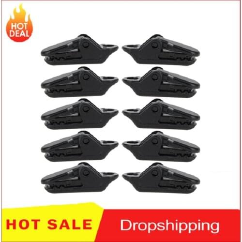 10pcs/20pcs Tent Hool Awning Clip Clamp Tarp Set Tarpaulin Clip Snap Tent Hiking Camping Survival Tighten Tool Emergency Gear