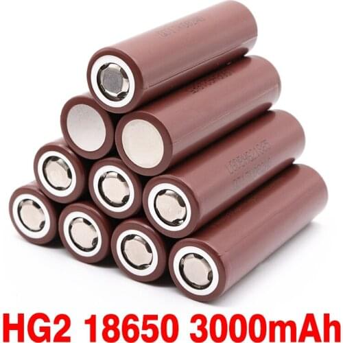 100% Original 18650 battery HG2 18650 Rechargeable battery 3000mAh battery 18650 HG2 3.6V dedicated For hg2 3.7v Power