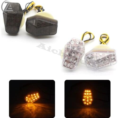 ACZ Motorcycle 1 Pair LED Turn Signals Light Blinker Amber Indicator Flashers For Suzuki GSXR 600 750 1000 Bandit 600S 1200S