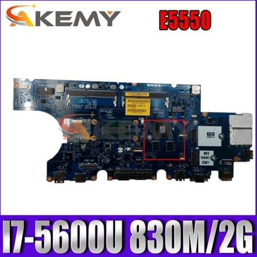 Akemy NEW LA-A913P For Dell Latitude E5550 Motherboard I7-5600U CN-0DWVYV DWVYV T76D5 Mainboard 100%tested