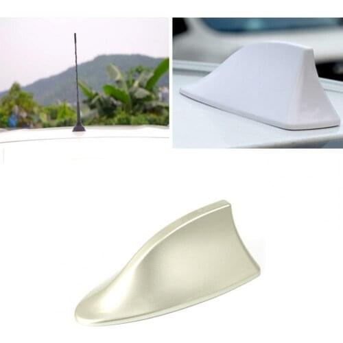 Car Antenna Self-adhesive Universal Shark Fin Shape Radio FM Signal Aerial Trim for TESLA BMW Benz/ Honda/Toyota/Hyundai