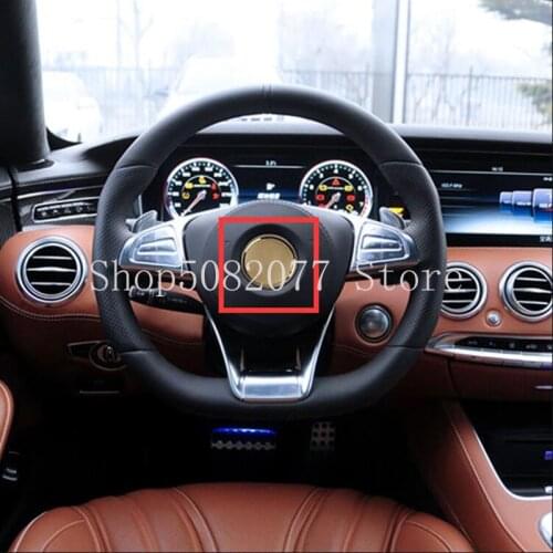 52/57mm Car Styling Steering Wheel Center Star Emblem ABS Decoration Logo Sticker for Mercedes Benz AMG Apple Tree GLC GLE CLS
