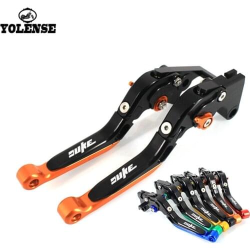 For DUKE 125 200 390 DUKE390 DUKE125 DUKE200 2014-2017 2018 Motorcycle CNC Aluminum Folding Extendable Brake Clutch Levers