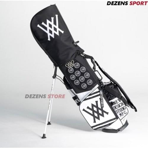 DEZENS Two Color Black&White Golf Stand Bag