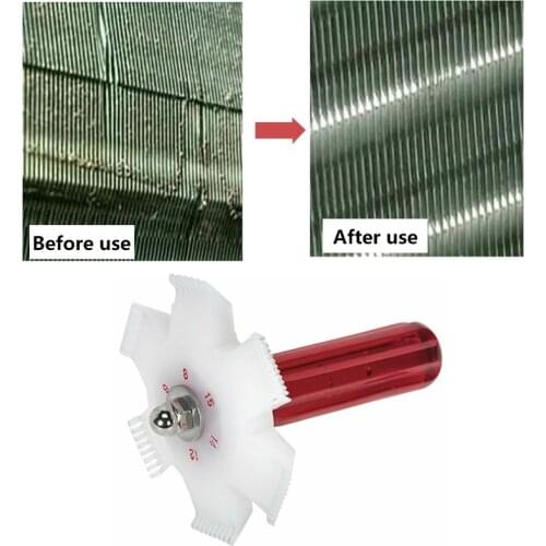 1PCs Radiator Comb Car Cleaning Tools Air-conditioning Radiator Cleaner Auto Detailing Brush Evaporator Condenser Rake Car Wash