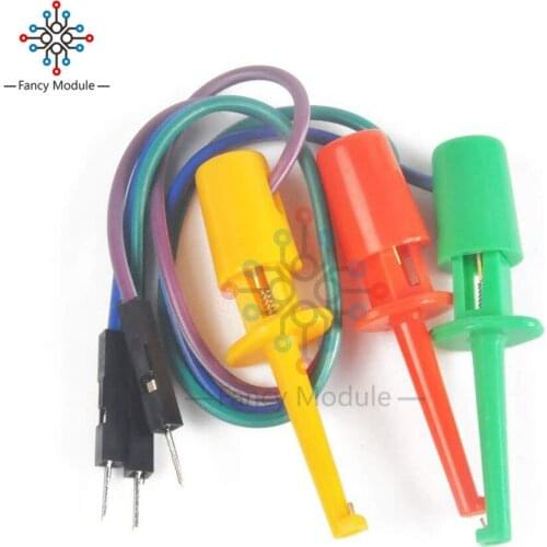 Test Hook With Male Head DuPont Line Transistor Tester Test Hook For Electrical Test Work Hook Type Test Clip Instrumentation