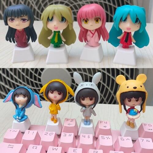 Pbt Keycaps For Mechanical Keyboard Caps Anime Personality Design For Cherry MX Keyboards Accessories Cute Stereo DIY Key Cap