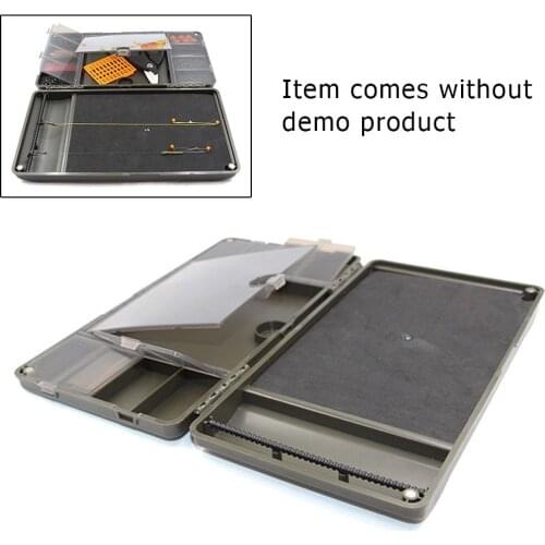 Fishing Rig Board Box & Terminal Tackle System Carp Swivels Hooks Storage System 25.5*13.5*3cm Multi-Function Fishing Box