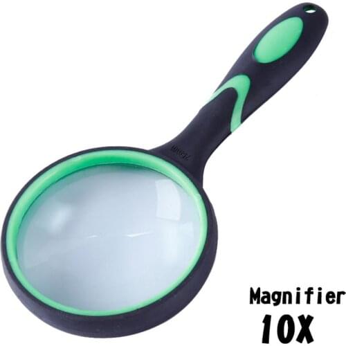 10 Times Reading Magnifier Magnifying Glass Loupe LS50 For Reading Books Newspaper Jewelry Loupe Looking Tools Accessories