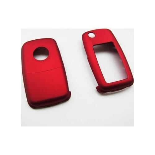 Metallic RED Remote Key Protection Case for VW Golf Jetta Polo Passat