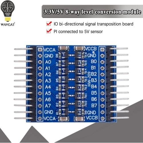 8 channel level conversion module two-way conversion between 3.3V and 5V IO access 5V sensor for Raspberry Pi