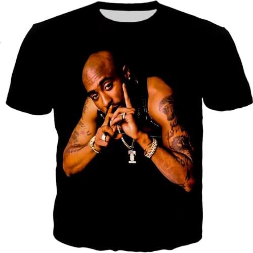 2021 Men/women 3D Tupac Printed T-shirt Casual Harajuku Style 2pac T Shirts Fashion Hip Hop Streetwear Tops 2XS-5XL