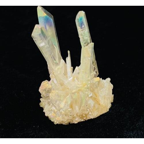 Natural Rainbows Electroplating Cluster Colorful Reiki Healing Decoration