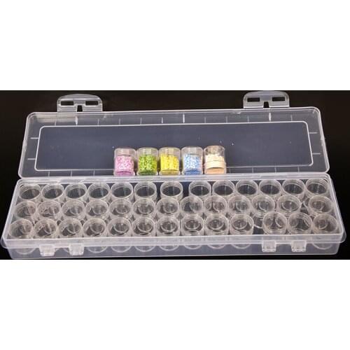 New 39 Bottles Diamond Painting Tools Accessories Storage Box Beads Container Diamond Embroidery Stone Mosaic Convenience Box