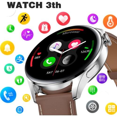 Microwear Wear3 IP68 Waterproof Smartwatch For Men Women Bluetooth Call Music Play Heart Rate Sleep Monitor Bracelet Smart Watch