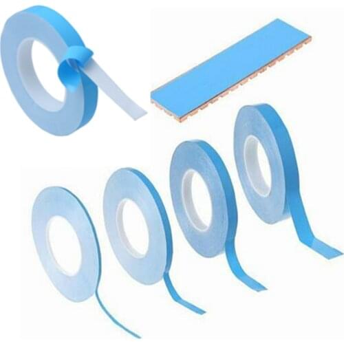 25meter/Roll 3/5/6/8/10/12mm Width Transfer Tape Double Side Thermal Conductive Adhesive Tape for Chip PCB LED Strip Heatsink