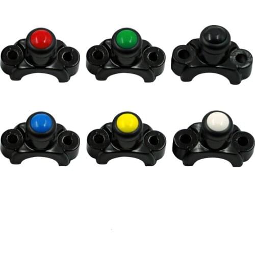 1 PC 22mm Universal Motorcycle Switches Aluminum Handlebar Mount Headlamp Power Start Kill Fog Light Button Emergency light