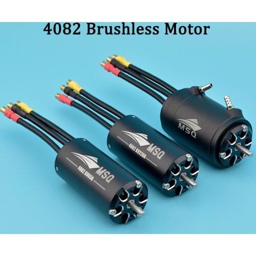 High Speed / Power MSQ 4082 Brushless Motor 650KV 1600KV 2000KV 2200KV 2600KV Motor 4 Poles For RC Marine Boat Cat / O Boat