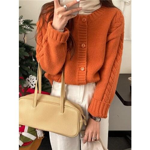 2021 Fashion New Spring Autumn Women Knitted Cardigan Outwear Female Sweater Cardigan for Women Jumper Top