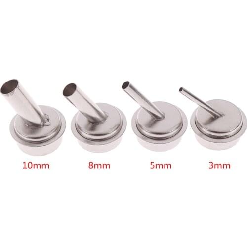 1Pcs 45 Degree Bent Curved Heat Nozzle 3/5/8/10mm Hot air Gun Nozzles for QUICK 861DW Soldering Station