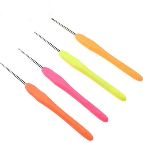 4Pcs/Set Small Sewing Needles Crochet Hooks Needles Knit Weave Craft Yarn Sewing Tools Crochet Hooks Knitting Needles