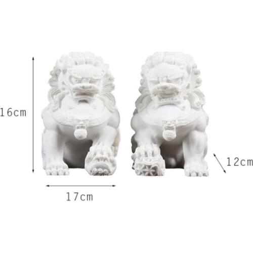 White lion, a pair of lion, resin white lion , decoration lion