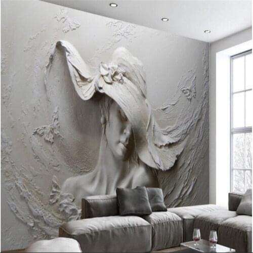 Beibehang Large custom wallpaper wall murals 3d 3d reliefs beautiful background wall papel de parede para quarto