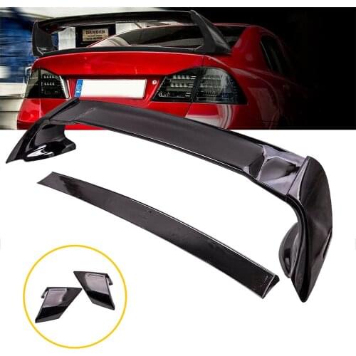For Honda Civic FD2 Sedan 4-Door 2006-2011 Black Painted ABS Trunk Wing Spoiler