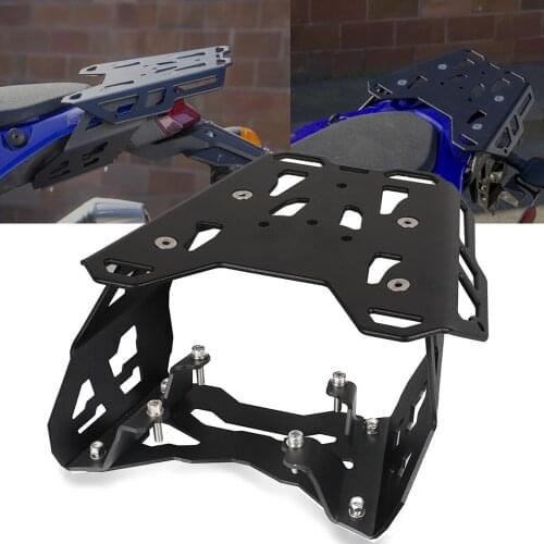 For YAMAHA T7 Tenere 700 Tenere700 Rally 2019-2021 Black Rear Rack Tailbox Luggage Rack Cargo Holder Shelf Bracket Armrest Trunk