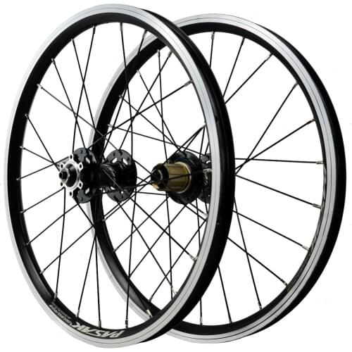 Mountain bike bicycle wheels 20 inch aluminum alloy wheel set 406 six nail disc brake ring brake V brake 11 speed 12 speed six c