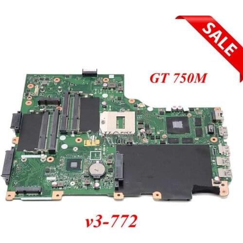 NOKOTION NBM7411001 NB.M7411.001 For Acer aspire V3-772G Laptop Motherboard EAVA70HW MAIN BOARD GT750M DDR3L