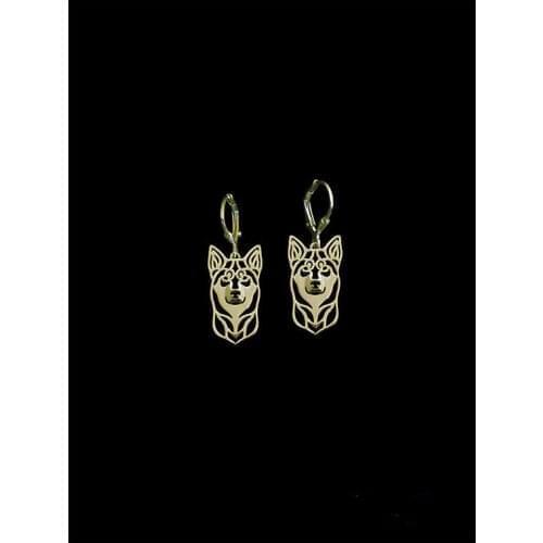 Trendy Lapponian Herder (Lapinporokoira) Drop Earrings Gold Silver Color Plated Animal Dog Earrings For Women