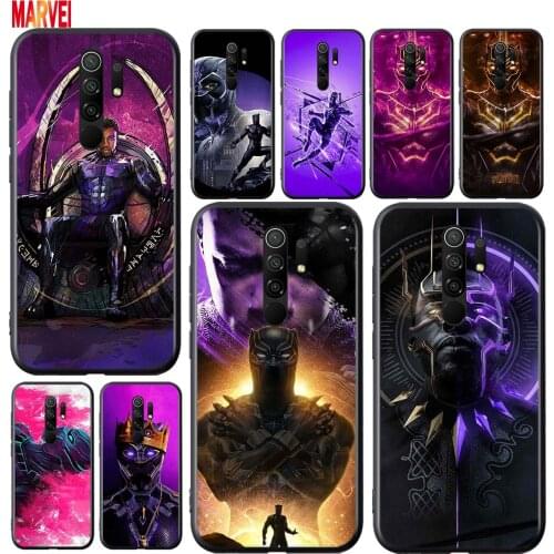 Fashion Black Panther Soft TPU For Xiaomi Redmi 9i 9T 9A 9C 9 8A 8 GO 7 7A S2 Y2 6 6A 5 A 4X Prime Pro Plus Black Phone Case