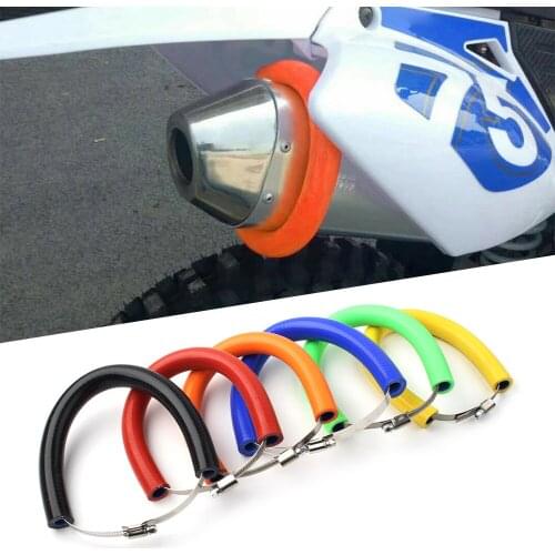 New Motorcycle Exhaust Pipe Heat Shield Crash Protector Cover Guard Universal For Dirt Bike More Than 250cc