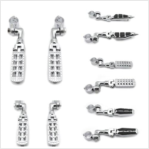 Dominator CNC Foot Peg Rest 3" Short Clamp 1.25" For Harley Davidson Road Glide Street Aftermarket Free Shipping Motorcycle Part