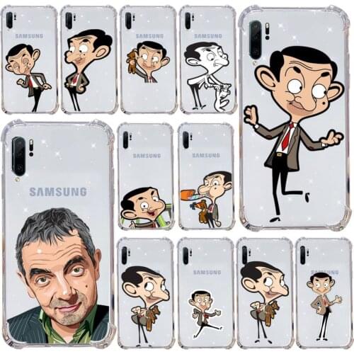 Johnny English Mr. Bean Phone Cases Transparent for Samsung s9 s10 s20 Huawei honor P20 P30 P40 xiaomi note mi 8 9 pro lite plus