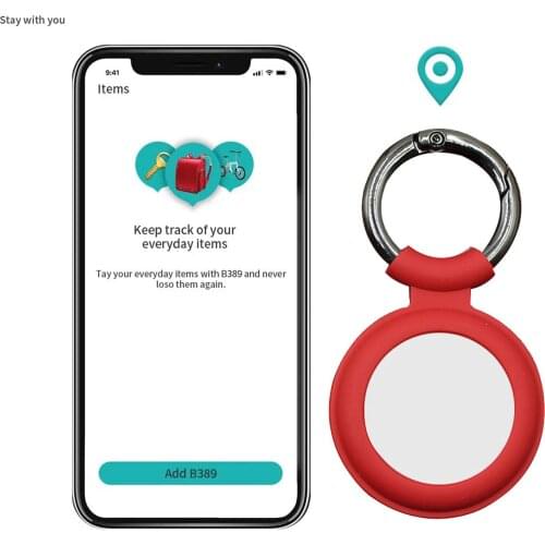 Silicone Case For Airtags Tracker Anti-lost Device Keychain with Keychain Anti-Scratch Protective Skin Cover For Apple Airtag