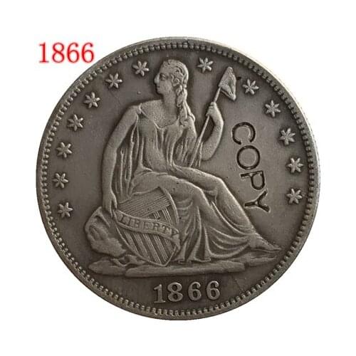 USA 1866 P,S SEATED LIBERTY HALF DOLLAR COPY COINS