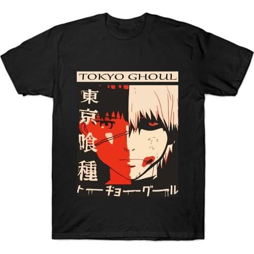 Tokyo Ghoul Anime Manga T Shirt New Funimation Kaneki Ken Cartoon Nice Loose T-shirt Men Cotton Tee Shirt