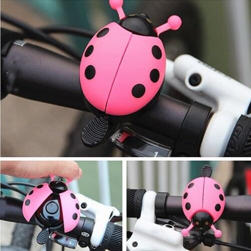 Bicycle Bell Ring Beetle Cartoon Cycling Bell Lovely Kids Ladybug Bell Ring for Bike Ride Horn Alarm bicycle Accessories