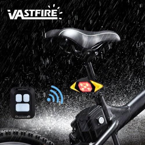 Smart LED Bike Remote Control Rear Lamp Bicycle Warning Taillight Cycling Turning Signal Light