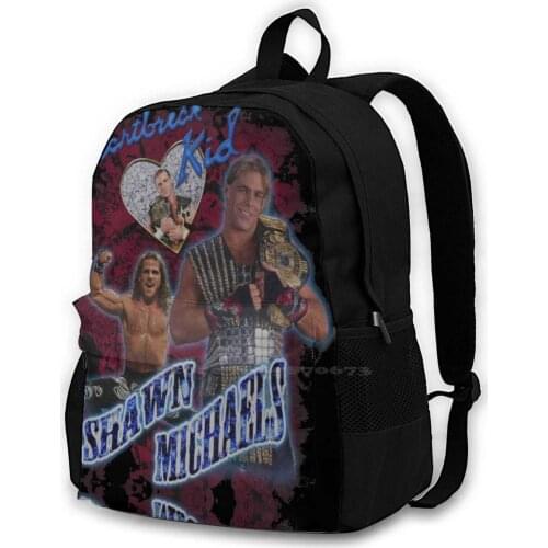 Shawn "Hbk" Michaels Vintage Wrestling Women Men Teens Laptop Travel School Bags Hbk Heartbreak Kid Hbk Pro Wrestling Wwf Raw