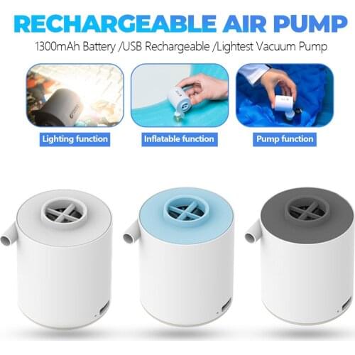 Air PumP TINY Portable Rechargeable Ultralight Inflate for Sleeping Pad Camping Mattress Mat Swimming Ring Boat