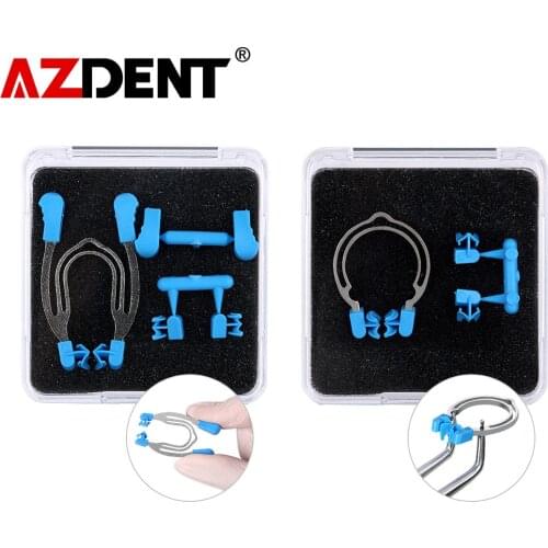 Azdent Dental Sectional Contoured Metal Spring Clip Teeth Replacement Dentist Matrix Ring Tools Lab Instrument