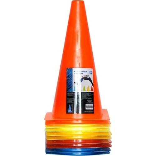 10 PCS Sign Bucket Barrier Football Road Flat Training Cone Multi-Color 32cm Roller Pile Football Training Logo Bucket Pile