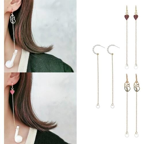 2pcs Wireless Earphones Earrings Fashion Anti-Lost Ear Ring Hook Anti-lost Gifts