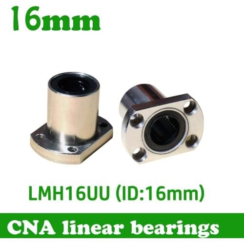 2pcs/lot LMH16UU 16mm flange linear bearing CNC Linear Bush LMH16 Free shipping